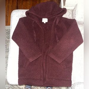 American Eagle Hooded Sherpa Cardigan